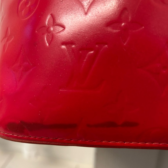 Louis Vuitton Glossy Cherry Red Monogram Tote - Picture 10 of 12